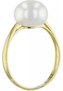 Luna-Pearls - 008.0565 - Ring - 585 Gelbgold - Süßwasser-Zuchtperle 9.5-10mm - Weite 53