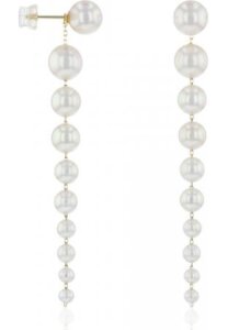 Luna-Pearls - Ohrschmuck - Trend - Fantasie - Gelbgold 750/- Akoya-ZP 3-8 mm 310.0813