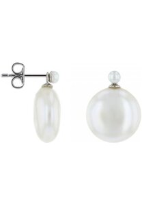 Luna-Pearls - 315.0392 - Ohrhänger - 925 Silber rhodiniert - Süßwasser-Zuchtperle Bouton