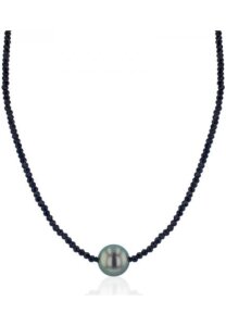 Luna-Pearls - Collier - Silber 925/- Tahiti-ZP 9-10 mm 216.0718