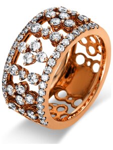 Luna Creation - Ring - Damen - Rotgold 18K - Diamant - 1.25 ct - 1L565R858-1 - Weite 58