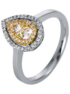 Luna Creation - Ring -  Weiß- und Gelbgold 18K - Diamant 0.44 ct - 1P899WG453-1