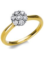 Luna Creation - Ring - Damen - Gelbgold 18K - Diamant - 0.4 ct - 1T816GW854-2 - Weite 54
