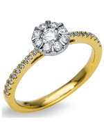 Luna Creation - Ring - Damen - Gelbgold 18K - Diamant 0.47 ct - 1T820GW854-2 - Weite 54