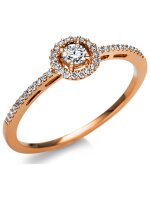 Luna Creation - Ring - Damen - Rotgold 18K - Diamant - 0.22 ct - 1T884R855-1 - Weite 55