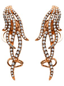 Luna Creation - Ohrringe - Damen - Rotgold 18K - Diamant - 1.5 ct - 2F321R8-1