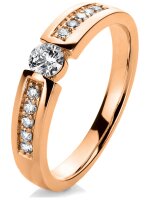 Luna Creation - Ring - Damen - Rotgold 14K - Diamant - 0.35 ct - 1A405R454-1 - Weite 54