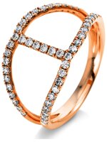 Luna Creation - Ring - Damen - Rotgold 18K - Diamant - 0.45 ct - 1B414R853-1 - Weite 53