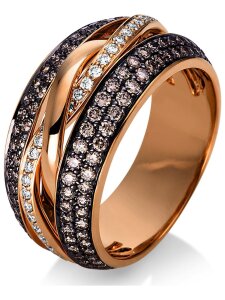 Luna Creation - Ring - Damen - Rotgold 18K - Diamant - 1.1 ct - 1P119R855-1-55