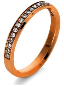 Luna Creation - Ring - Damen - Rotgold 14K - Diamant - 0.15 ct - 1Q991R453-1 - Weite 53