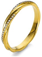 Luna Creation - Ring - Damen - Gelbgold 18K - Diamant - 0.12 ct - 1S126G853-1 - Weite 53