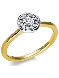 Luna Creation - Ring - Damen - Gelbgold 18K - Diamant 0.25 ct - 1T808GW854-2-54