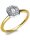 Luna Creation - Ring - Damen - Gelbgold 18K - Diamant 0.22 ct - 1T809GW854-2 - Weite 54