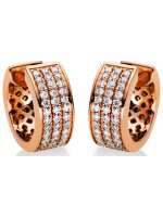 Luna Creation - Creolen - Damen - Rotgold 18K - Diamant -...