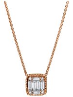 Luna Creation - 4F377R8-1 - Collier - 750/-Rotgold - Diamanten 0.22ct