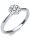 Luna Creation - Ring - Damen - Weißgold 18K - Diamant - 0.39 ct - 1T817W854-2 - Weite 54