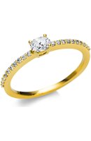 Luna Creation - Ring - Damen - Gelbgold 18K - Diamant - 0.33 ct - 1U626G854-3 - Weite 54