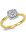 Luna Creation - Ring - Damen - Gelbgold 18K - Diamant 0.25 ct - 1V665GW854-1 - Weite 54