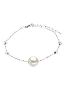 Luna-Pearls Armband 925 Silber rhod. Süßwasser-Zuchtperle Ming - HS1525