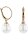 Luna-Pearls - HS1275 - Ohrhänger mit Bügel - 585 Rotgold - Süßwasser-Zuchtperle