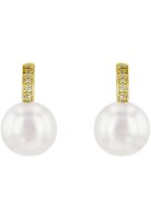 Luna-Pearls Ohrringe 585 GG Brillant H SI 0,10 ct....