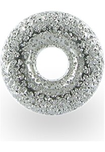 Luna-Pearls - hS1199 - Rondell Zwischenteil - 925 Silber diamantiert