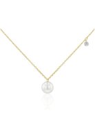 Luna-Pearls - HS1188 - Collier - 750 Gelbgold - 1 Diamant...