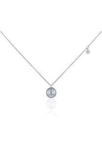Luna-Pearls Collier 750 Weissgold Brillant 0,06 ct. Tahiti-Zuchtperle - HS1149