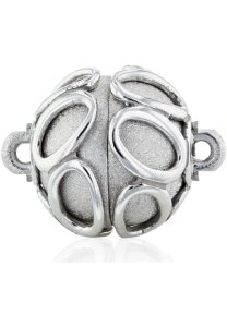 Luna-Pearls Art-Line Magnetschließe 925 Silber rhod. - HS1144