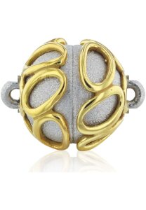 Luna-Pearls Art-Line Magnetschließe 925 Silber vergoldet - 667.0250