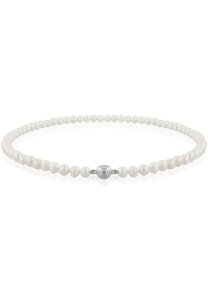 Luna-Pearls Collier 925 Silber rhod. Süßwasser-Perle - 218.0162