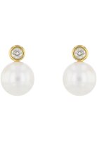 Luna-Pearls Ohrringe 750 GG 2 Brill. H SI 0,16 ct....