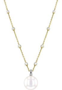 Luna-Pearls Collier 925 Silber Silber verg. Süßwasser-Zuchtperle Ming - 216.0782