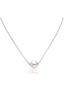 Luna-Pearls Collier 925 Silber rhod. Süßwasser-Zuchtperle Ming - 216.0695