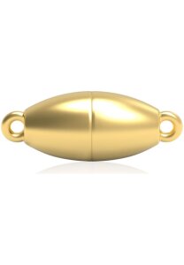 Luna-Pearls Olive Magnetschließe 585 Gelbgold 6.5mm - 665.0002