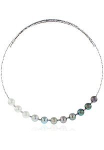 Luna-Pearls Collier 750 Weissgold Tahiti-Zuchtperle - 216.0727