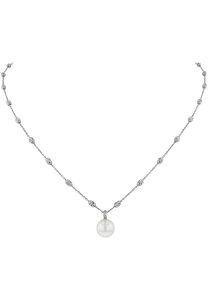 Luna-Pearls Collier 750 Weissgold Akoya-Zuchtperle - 216.0755