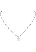 Luna-Pearls Collier 750 Weissgold Akoya-Zuchtperle -...