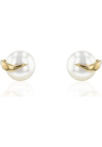 Luna-Pearls Ohrringe 585 Gelbgold Süßwasser-Zuchtperle - 311.0101