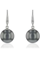 Luna-Pearls Ohrringe 925 Silber rhod. Tahiti-Zuchtperle -...