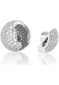 Luna-Pearls - 666.0010_10mm - Magnetschließe - 925 Silber rhodiniert - Zirkonia - 10mm