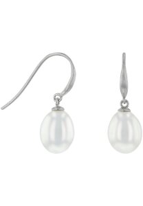Luna-Pearls Ohrringe 925 Silber rhod. Süßwasser-Perle - 315.0416
