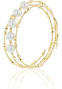 Luna-Pearls - 104.0429 - Armreif - 750 Gelbgold - Akoya-Zuchtperle