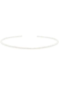 Luna-Pearls Halskette SW-Zuchtperlenstrang weiß potatoe-shape A - 507.3912