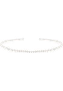 Luna-Pearls Halskette SW-Zuchtperlenstrang weiß semi round A - 507.3747