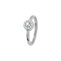 Jacques Lemans - Ring Sterlingsilber mit White Topas -...