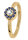 Jacques Lemans - Ring Sterlingsilber vergoldet mit Iolith - SE-R156F