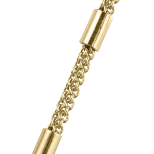 Jacques Lemans - Damen Fancy Chain Sterlingsilber vergoldet Ø 2,3 mm 15 cm SE-K138B15