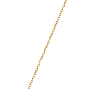 Jacques Lemans - Damen Ankerkette Sterlingsilber vergoldet Ø 1 mm 75 cm SE-K129D75