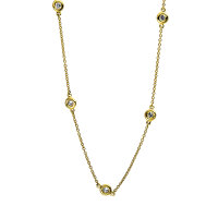 Luna Creation - Collier - Damen - Gelbgold 14K - Diamant - 0.41 ct - 4E159G4-1